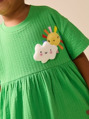 Green Rainbow Jersey Dress (3mths-7yrs) - Image 4 of 8