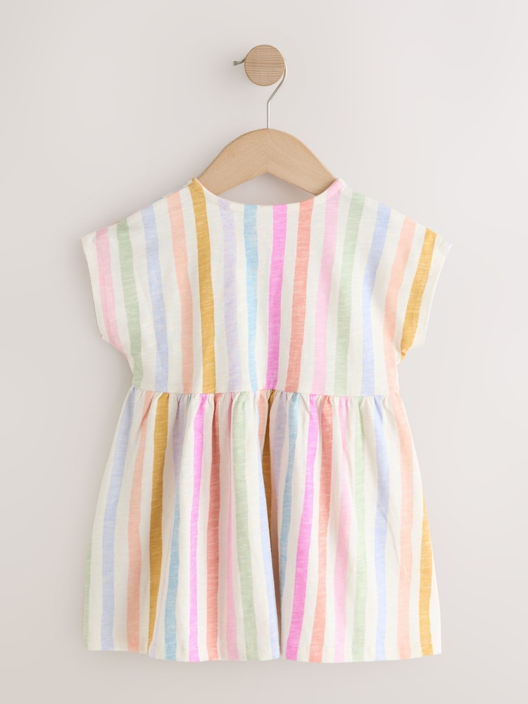 مقلم قوس قزح - Jersey Dress (3mths-7yrs) - صورة 2 من 4 مقلم قوس قزح - Jersey Dress (3mths-7yrs) - صورة 2 من 4