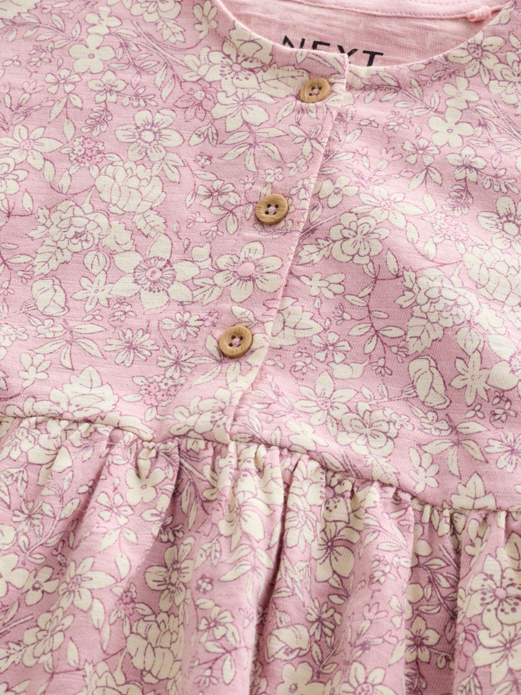 Buy Pink Floral Jersey Dress (3mths-7yrs) from Next USA