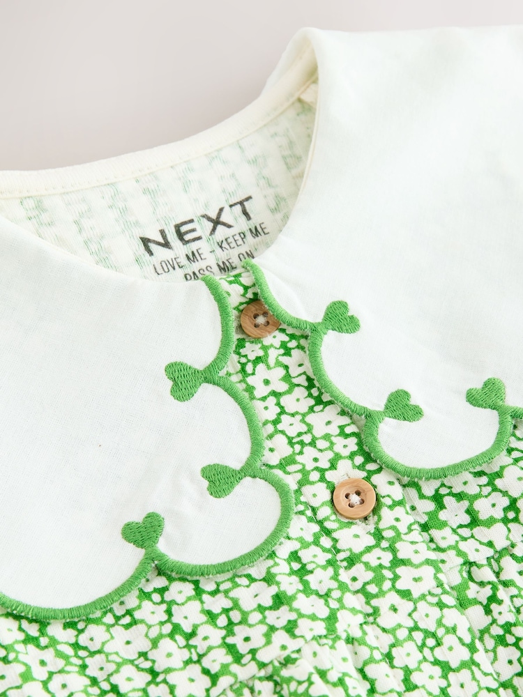 Buy Green Ditsy Collared Summer Dress (3mths-7yrs) from Next USA