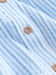 Blue Striped Collared Summer Dress (3mths-7yrs) - Image 7 of 8