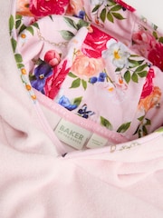 Baker by Ted Baker Pink Hooded Towel Cover-Up Robe - Image 5 of 8