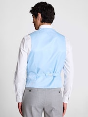 MOSS Grey Tailored Fit Stretch Waistcoat - Image 2 of 3