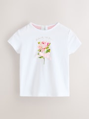 Baker by Ted Baker Pink Quilted Jacquard Jacket, T-Shirt & Joggers Set 3 Piece - Image 3 of 6