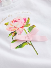 Baker by Ted Baker Pink Quilted Jacquard Jacket, T-Shirt & Joggers Set 3 Piece - Image 6 of 6