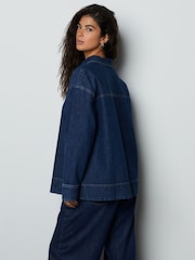 Denim Dark Blue Overhead Long Sleeve Shirt - Image 4 of 11