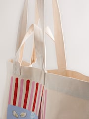 Cream Lobster Print Shopper Bag - Image 5 of 11