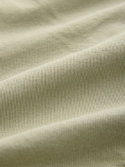 Khaki Green Denim Funnel Neck Zip Through Drawstring Jacket - Image 7 of 7