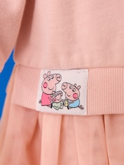 Pink Peppa Pig & Evie Pig Sweat Mesh Dress (3mths-7yrs) - Image 4 of 9