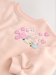 Pink Peppa Pig & Evie Pig Sweat Mesh Dress (3mths-7yrs) - Image 8 of 9