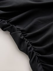 Black Soft Touch One Shoulder Hadware Top - Image 9 of 10