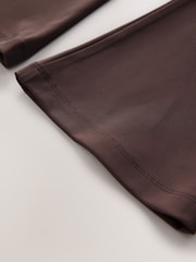 Baker by Ted Baker 2 Piece Chocolate Zip Neck Sweat & Flare Set - Image 8 of 8