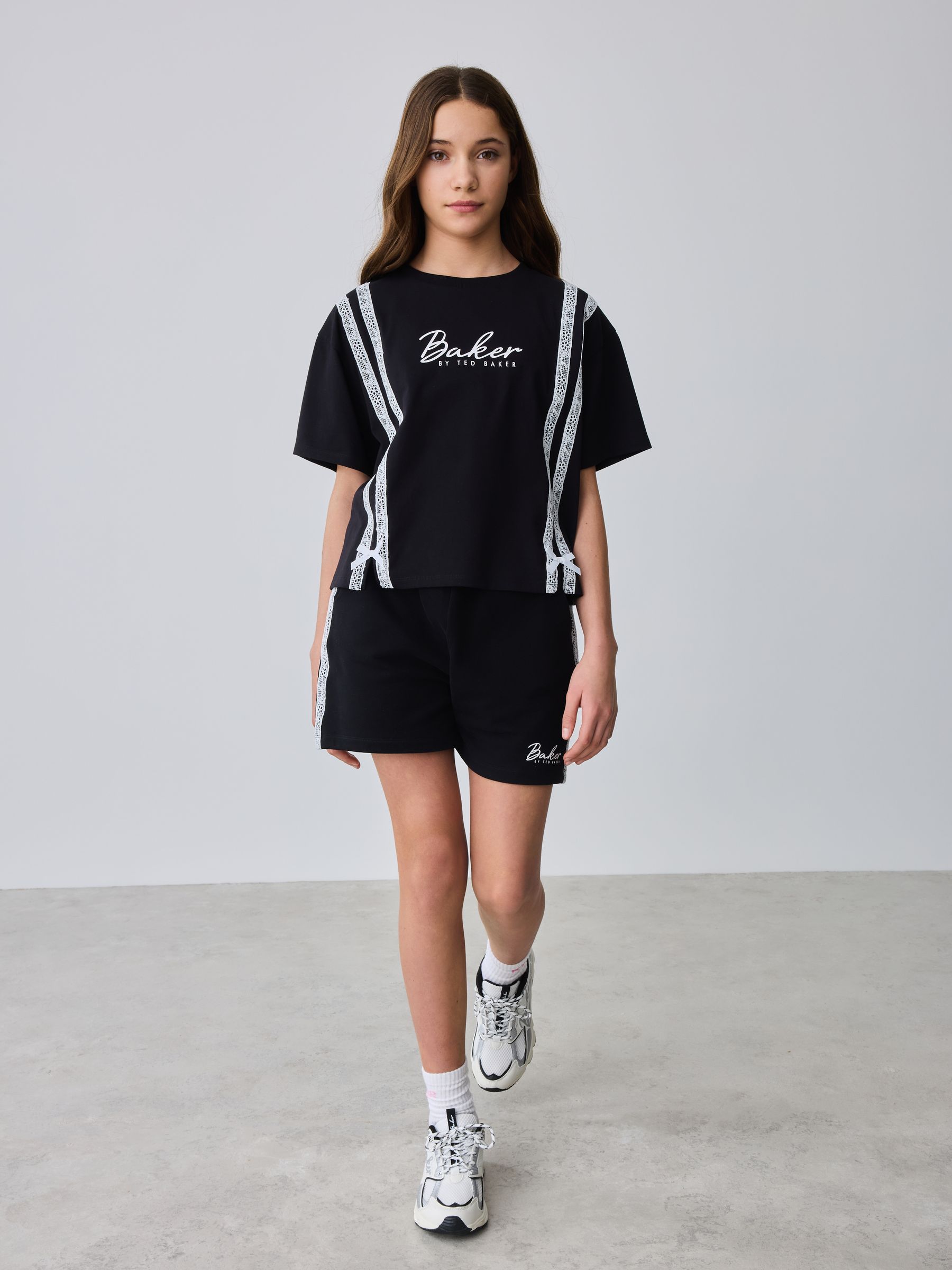 【新品タグ付き】TED BAKER レーストリムトップス Buy Baker by Ted Baker 2 Piece Lace Trim T-Shirt & Shorts Set from