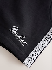 Schwarz - Baker by Ted Baker 2 -teiliges T-Shirt- und Shorts-Set mit Spitzenbesatz - Bild 8 von 10
