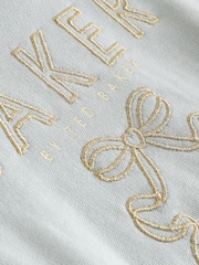 Baker by Ted Baker 2 Piece Metal Boxy Shirred Sweater & Shorts Set - תמונה 13 מתוך 14