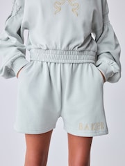 Baker by Ted Baker 2 Piece Metal Boxy Shirred Sweater & Shorts Set - תמונה 7 מתוך 14