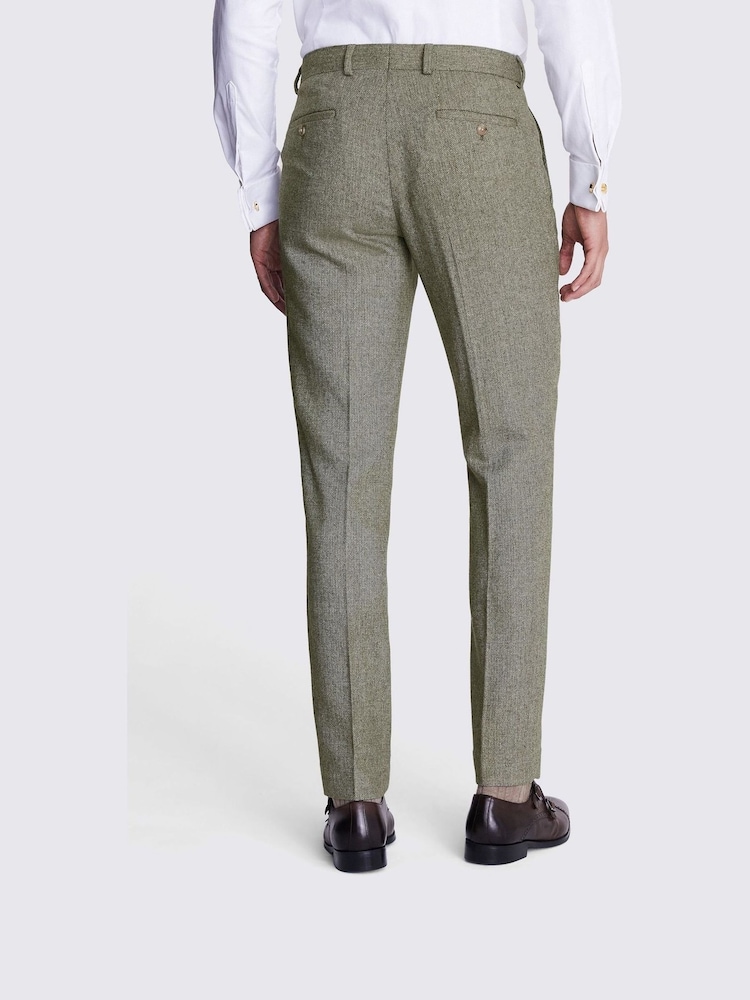 MOSS Slim Fit Sage Herringbone Trousers - Bild 2 von 3 MOSS Slim Fit Sage Herringbone Trousers - Bild 2 von 3