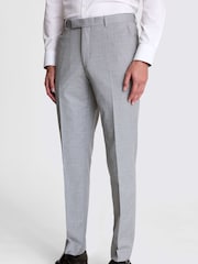 MOSS Tailored Fit Grey Stretch Trousers - Slika 1 iz 3