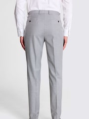 MOSS Tailored Fit Grey Stretch Trousers - Slika 2 iz 3