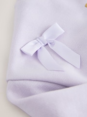 Baker by Ted Baker 2 Piece Satin Bow Bubble Hem Sweat Top & Flare Leggings Set - Image 12 of 14