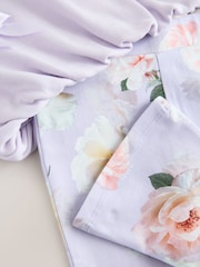 Baker by Ted Baker 2 Piece Satin Bow Bubble Hem Sweat Top & Flare Leggings Set - Image 13 of 14