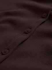 The Set 2 Pack Soft Touch Ribbed Long Sleeve Cardigan Chocolate Brown/Navy - Image 5 of 5