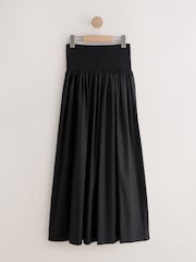 Schwarz - Maxikleid mit Rundhalsausschnitt - Bild 5 von 7