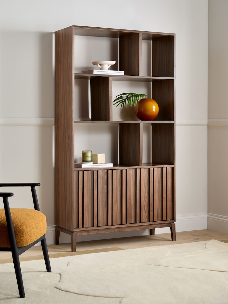 Jasper Conran London Walnut Belgrave Shelving Unit - Image 2 of 8 Jasper Conran London Walnut Belgrave Shelving Unit - Image 2 of 8