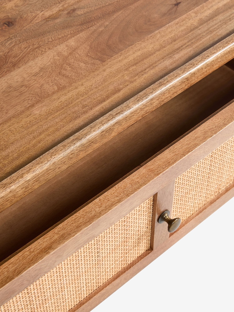 Clarke and Clarke Cane and Mango Wood Aspley Storage Coffee Table - Image 8 of 8 Clarke and Clarke Cane and Mango Wood Aspley Storage Coffee Table - Image 8 of 8