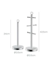 Swan White Towel Pole and Mug Tree Set - Image 3 of 4