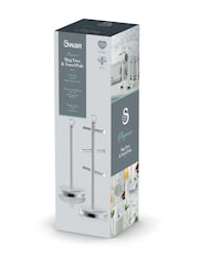 Swan White Towel Pole and Mug Tree Set - Image 4 of 4