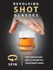 Jeray Set of 4 Clear Revolving Shot Glasses - Image 2 of 4