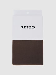 Reiss Chocolate Daniella Coloured Tights - Image 1 of 1