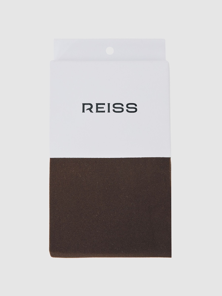 Reiss Chocolate Daniella Coloured Tights - Image 1 of 1
