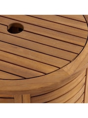 La Redoute Intérieurs Acacia Julma Oiled Round Parasol Base Cover - Image 4 of 5