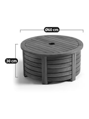 La Redoute Intérieurs Acacia Julma Oiled Round Parasol Base Cover - Image 5 of 5