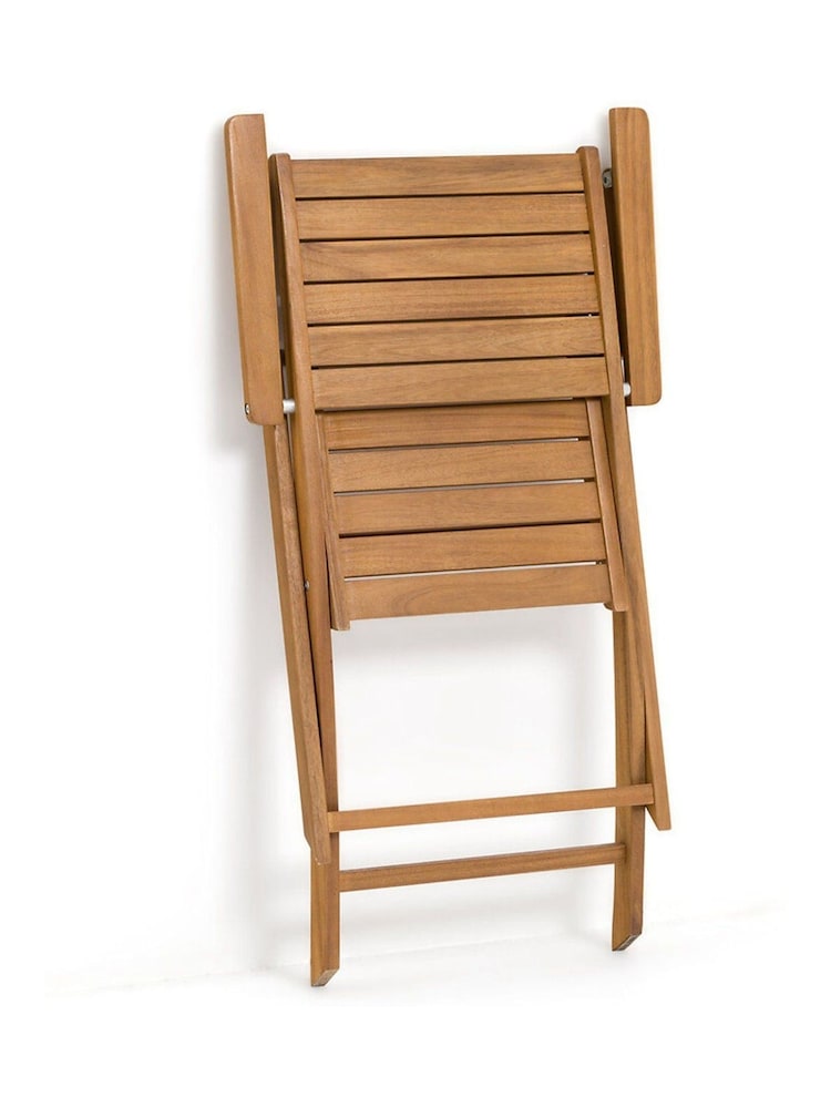 La Redoute Intérieurs Set of 2 Acacia Napli Garden Armchairs - Image 4 of 4