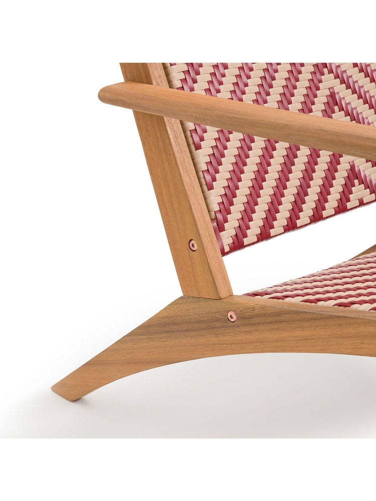 La Redoute Intérieurs Beige Red Balia Low Garden Armchair - Image 2 of 5