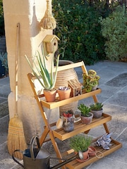 La Redoute Intérieurs Acacia Wassif Folding Garden Shelving Unit - Image 1 of 6