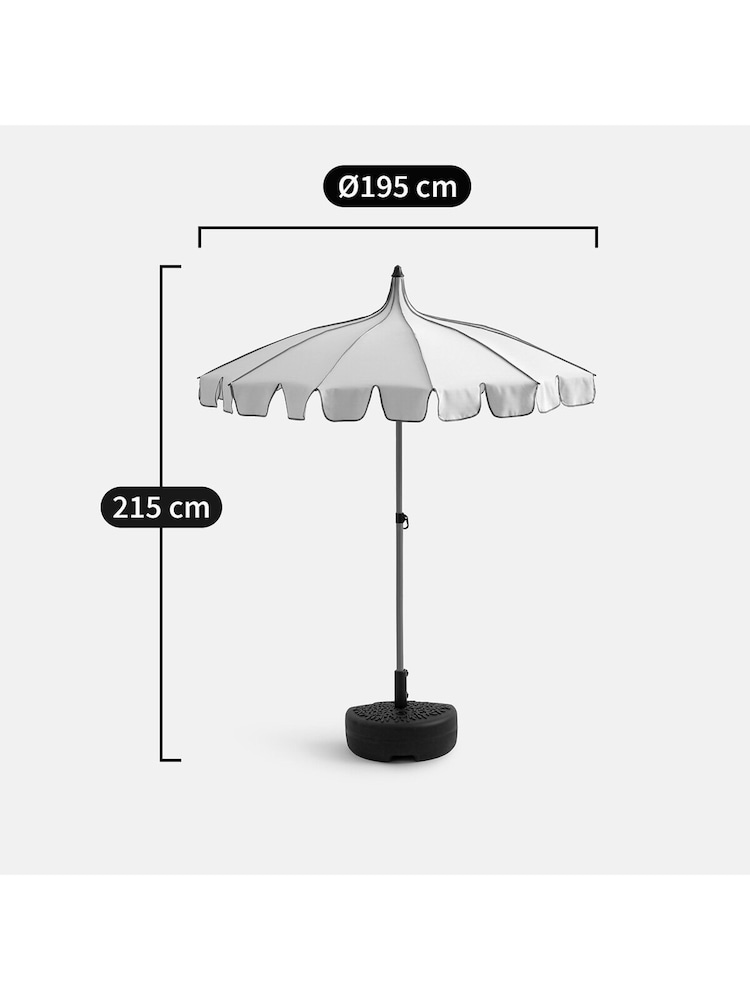 La Redoute Intérieurs Royal Blue Avita Marquee Style Parasol - Image 6 of 6