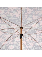 La Redoute Intérieurs Navy Pink Larna Patterned Fringed Parasol - Image 3 of 5