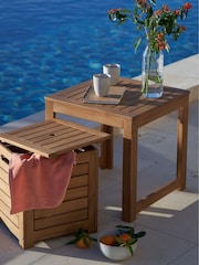 La Redoute Intérieurs Acacia Garden Stool and Storage Chest - Image 1 of 5