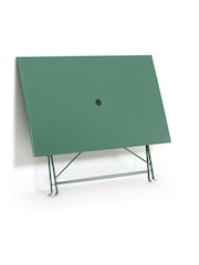 La Redoute Intérieurs Green Eucalyptus Ozevan Rectangular Folding Metal Garden Table - Image 3 of 4