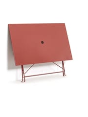 La Redoute Intérieurs Terracotta Ozevan Rectangular Folding Metal Garden Table - Image 2 of 3