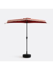 La Redoute Intérieurs Terracotta Medio Fringed Balcony Half Parasol - Image 2 of 5