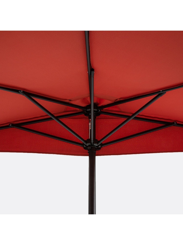 La Redoute Intérieurs Terracotta Medio Fringed Balcony Half Parasol - Image 5 of 5