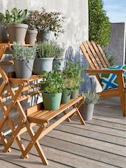 La Redoute Intérieurs Acacia 3-Level Folding Garden Shelves - Image 1 of 5