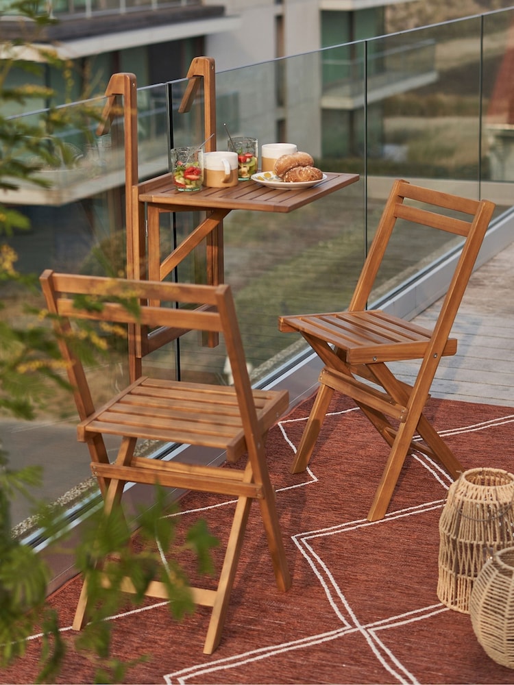 La Redoute Intérieurs Acacia Alata Hanging Balcony Table - Image 1 of 6