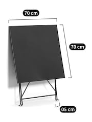 La Redoute Intérieurs Blue Ozevan Square Folding Metal Garden Table - Image 4 of 4