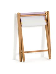 La Redoute Intérieurs Purple Stripe Veniza Acacia and Canvas Directors Chair - Image 2 of 5